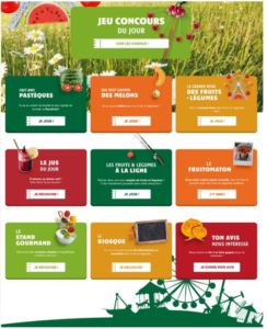 Les fruits et légumes frais